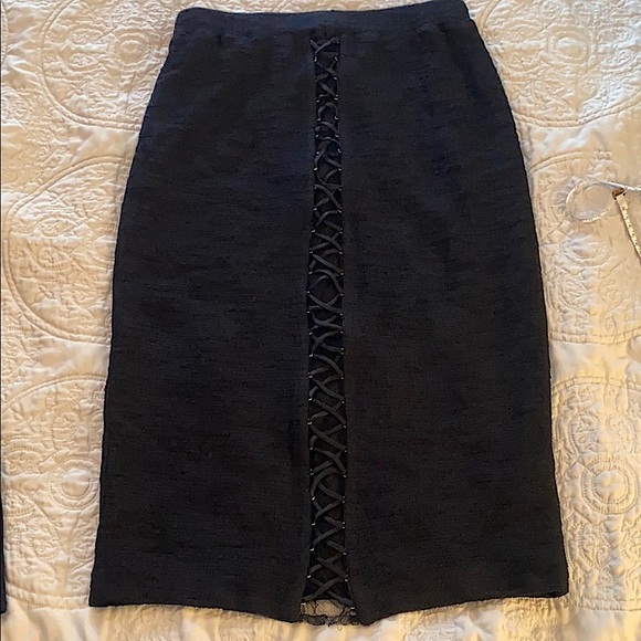 St. John Dresses & Skirts - St. John Couture lace-up back pencil skirt